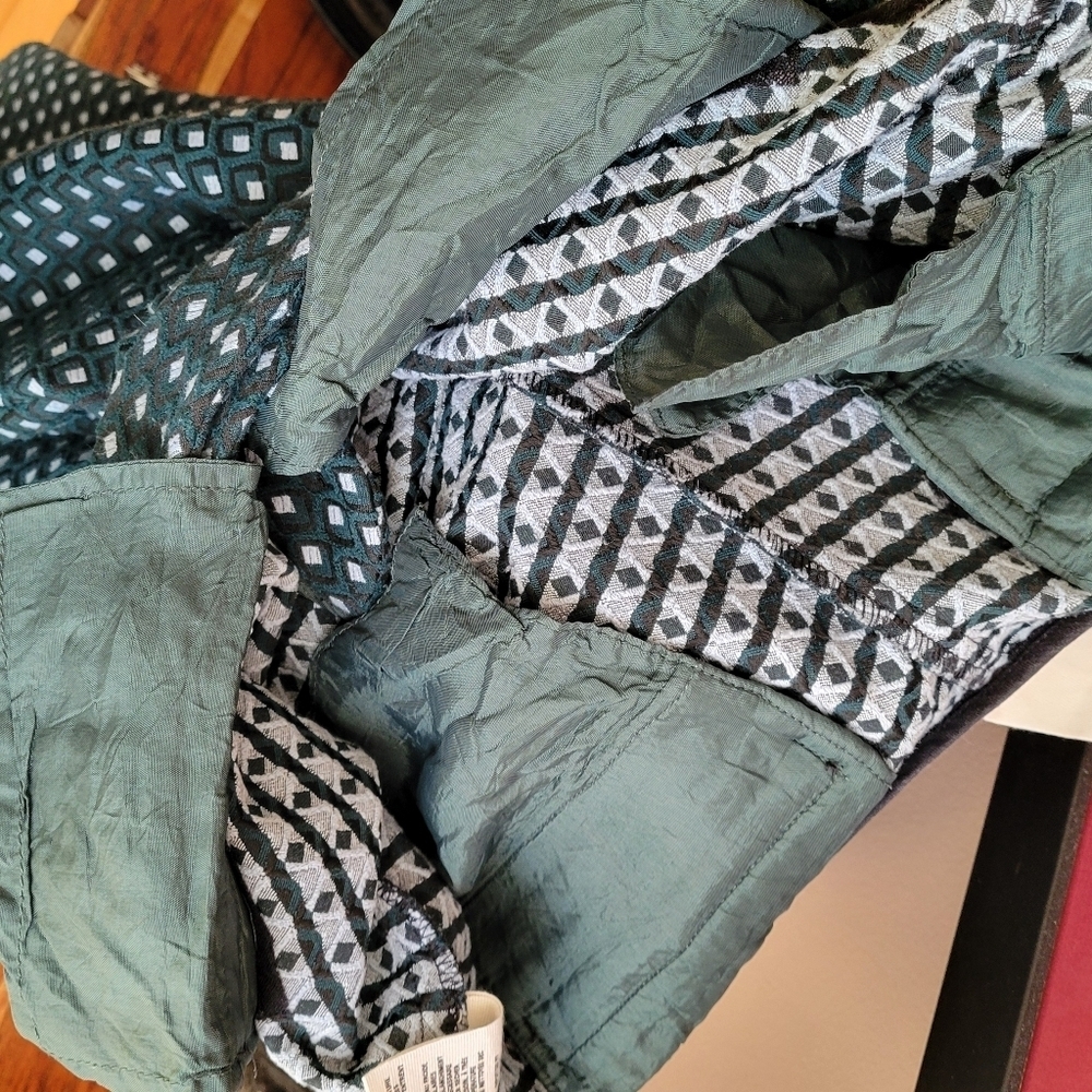 Anthropologie Cartonnier Charlie Crop Flare Green Pants Lorie Size 6 Rise 9" in - Picture 11 of 13